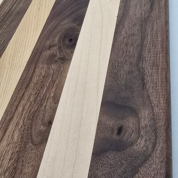Handmade cutting board Walnut anf d Maple 9.5 X 13.5 inches